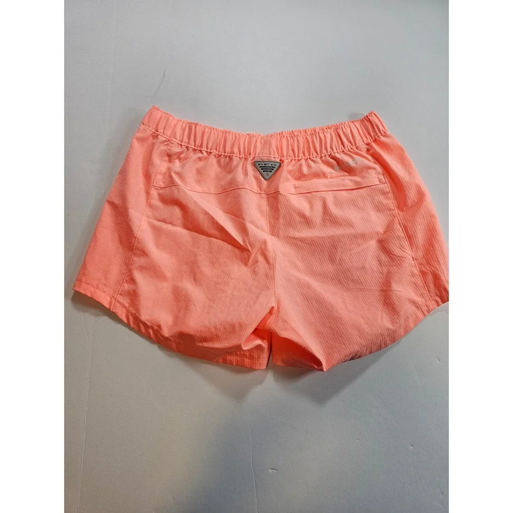 Columbia PFG Womens Shorts Small Orange Performance Fishing Hiking Outdoor - Picture 3 of 5